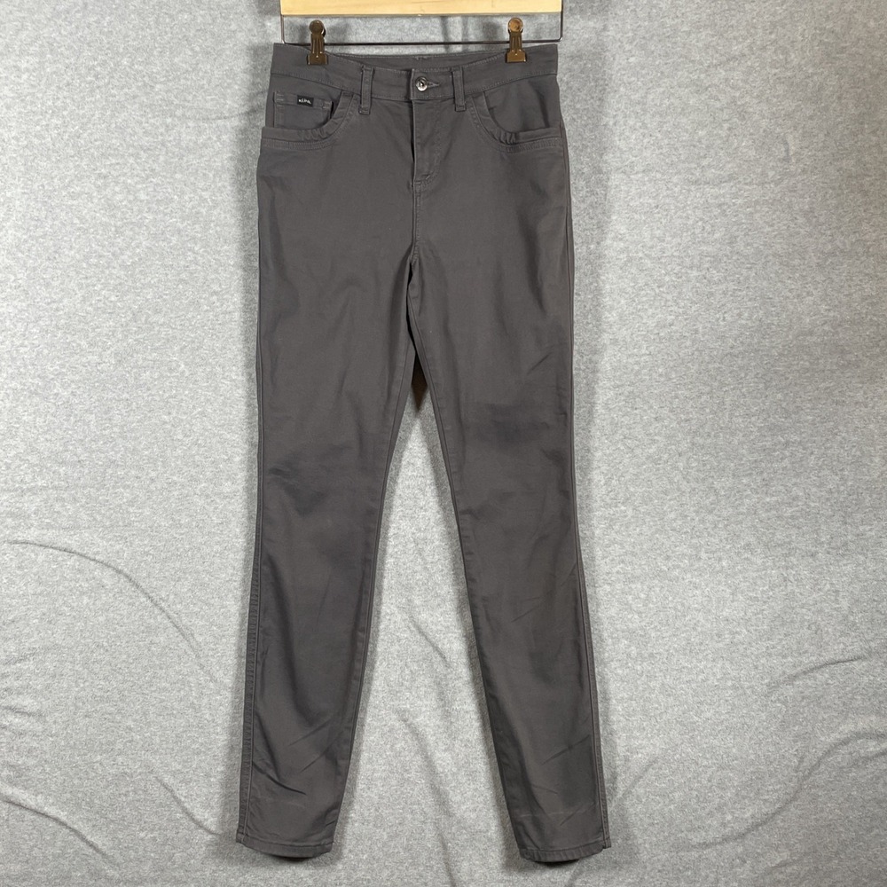 Kuhl Kontour Skinny Pants Womens 6 Reg Gray Hiking Outdoor Stretch Cotton 6373